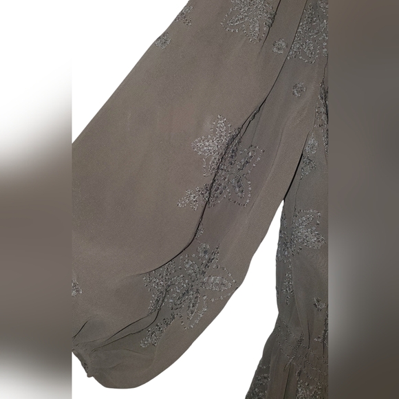 Chelsea & Violet Grey Embrodery Dress, Size Small, Boho - Picture 8 of 8